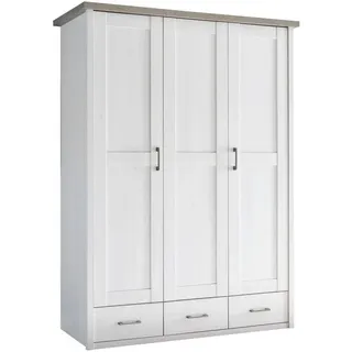 Begabino Drehtürenschrank Luca 148 x 201 x 62 cm Weiß