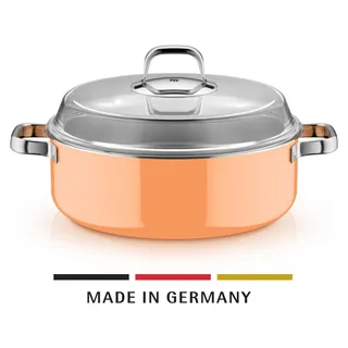 WMF WMF FT Mineral Pro Pots Fusiontec Mineral Pro, Schmortopf mit Deckel, 28 cm, Papaya Orange - Orange
