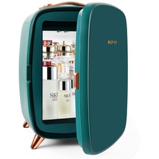 KFO Mini Beauty Refrigerator Skincare Fridge Mini Beauty Kühlschrank Hautpflege Kühlschrank 6L Make-up Kühlschrank Sicher und leise schützen Ihre Kosmetik Ideal für Schlafzimmer Kosmetik Lagerung