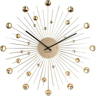 Karlsson Wanduhr Wall Sunburst Crystal Gold - Gold