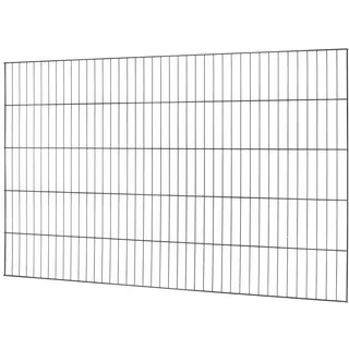 Floraworld Einstabmattenzaun 200 x 125 cm Anthrazit/Stahl