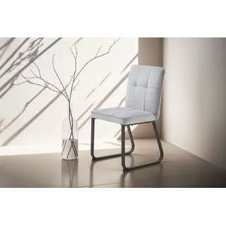 byLIVING Esszimmerstuhl Talea Cord grau 2er Set