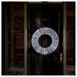 Weihnachtskranz 60CM Silber Mit 960 Weiß LED`S Dekoration