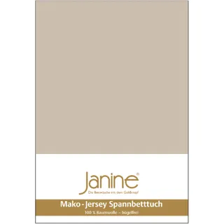 JANINE 5007 Mako-Feinjersey 140 x 200 - 160 x 200 cm naturell