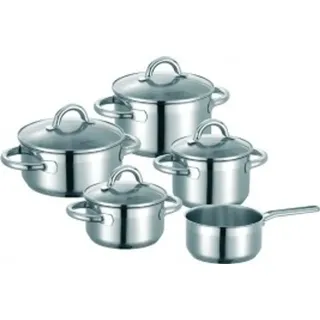 Schulte-Ufer Loop Topf-Set 5-tlg. Stieltopf + Bratentopf + Fleischtopf