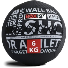 BOXPT Medizinball aus PVC 6 kg (schwarz)