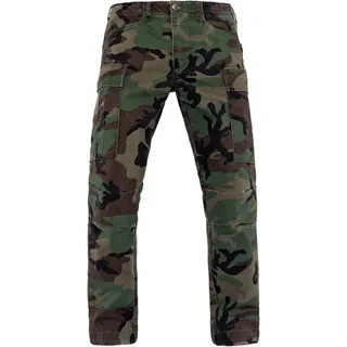 John Doe Cargo Mono Camouflage 2.0, Textilhose - Oliv/Braun/Dunkelgrün/Schwarz - W38/L32