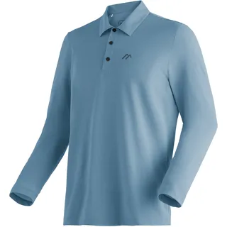 Maier Sports Long Pique Polo M Herren, Poloshirt, pflegeleichtes Langarmshirt, Sportlicher Schnitt