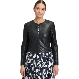 Vera Mont Damen Blazer-Jacke mit Reißverschluss Schwarz,36