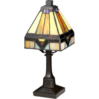 Tiffany Tischlampe E14 30,5 cm Tischleuchte Wohnzimmer Arbeitszimmer