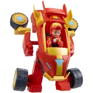 Marvel Press Marvel Iron Man and his Awesome Friends 2-In-1 Mech-Anzug & Fahrzeug, Action-Figur & Fahrzeug, Red