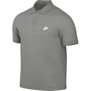 Nike Club Poloshirt Herren 063 dk grey heather/white M
