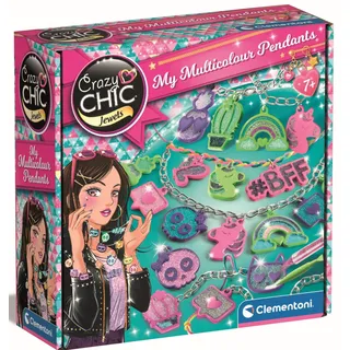 Clementoni® Kreativset »Crazy Chic, Meine bunten Anhänger«, bunt