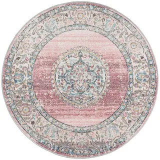 The CarPET Palma Orient Outdoor-Teppich Ø 120 cm Pink