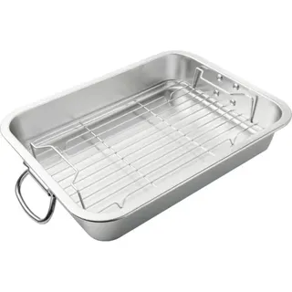 TENNEKER Edelstahl Grillschale m. Rost S