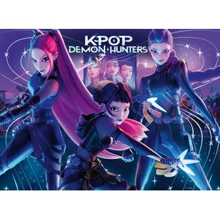 Ravensburger Kinderpuzzle 300 XXL Teile - KPop Demon Hunters - Rumi, Mira & Zoey