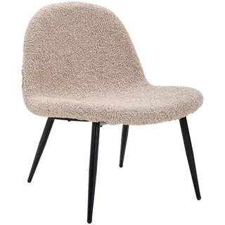Livetastic Loungesessel , Braun, Schwarz , Holz, Metall, Textil , Pappel , Sperrholz , 63x82x74 cm , Wohnzimmer, Sessel, Polstersessel