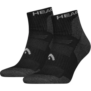 Head Kurzsocken »HEAD HIKING ALL CLIMATES QUARTER 2P«, (2er Pack), mit Logostickerei Head Black 39-42