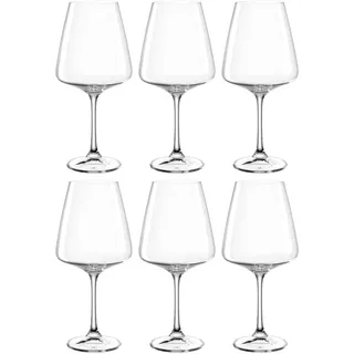 LEONARDO Weinglas »Rotweinglas PALADINO, 660 ml, 6er-Set« Kelchglas, spülmaschinengeeignet, farblos