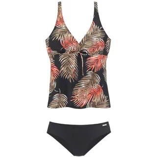 LASCANA Bügel-Tankini Damen schwarz-bedruckt Gr.36 Cup C