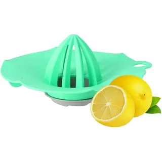 Lantelme Zitronenpresse manuell mit Glas Aufsatz und Auffanggitter | Direktes Pressen in Gläser | Saftpresse für Zitrusfrüchte Orangen und Cocktails | Praktische Fruchtpresse für Küche und Bar