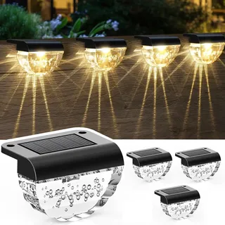 AUTING Wegeleuchte Solar 4er Set IP65 Schwarz