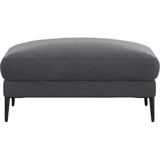 FLEXLUX Pouf "Belle Polsterhocker, Sitzhocker," Skandinavisches Design, In hochwertiger Verarbeitung, soft grau