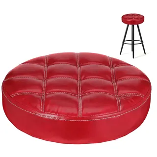 PRETYZOOM Barhocker Sitzpolster Ersatz 32 cm rund – wasserabweisendes PU-Leder & weicher Schaumstoff für langanhaltenden Komfort, passend für Küche, Restaurant, Büro