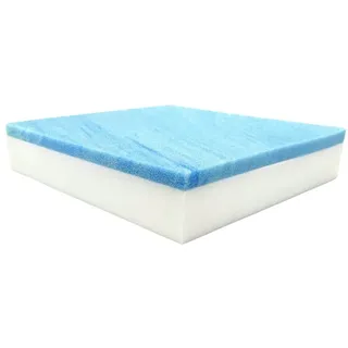 FoamRush Kühlgel-Memory-Foam-Polsterung, quadratisches Kissen, mittelfest (Stuhlkissen, quadratische Schaumstoff-Esszimmerstühle, Couch, Sofa, Rollstuhl-Sitzkissen, Schaumstoffpolsterung)
