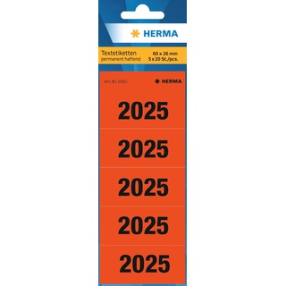 Herma 100 HERMA Inhaltsschilder 2025 rot