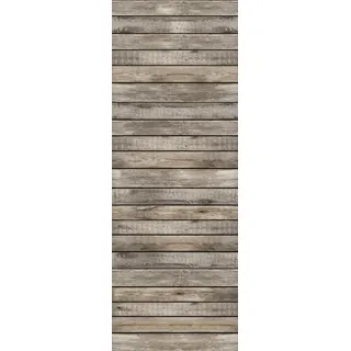 queence Vinyltapete "Fausto" Holz  Motiv  Retro  bedruckt  gemustert glatt 90x250cm, selbstklebend, kinderleichte Anbringung, Sticker, braun