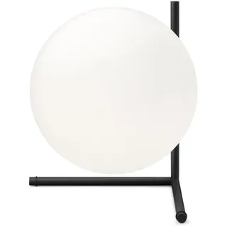 Flos Tischleuchte IC Lights Table 2 aus Messing Chromstahl und Opalglas in der Farbe Black 205W, Maße: Gestell: 28,2cm x 35cm, Kugeldurchmesser: 30cm, F3172030