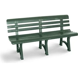 BICA Gartenbank Olimpia grün | wetterfest | Ideal für Garten, Outdoor | Sitzbank, Parkbank - Grün