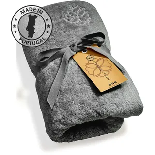 Liebenstein® Premium Saunahandtuch - in anthrazit - 70x200 cm - aus feinster Baumwolle mit 625 g/m2 - außergewöhnlich weich und saugstark