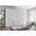Drehtürenschrank Monaco 295,3 x 236 x 58 cm Braun/Weiß