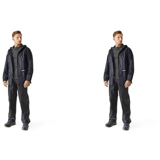 Regatta Herren Stormbreak waterdichte met capuchon Jacke, Navy, M EU (Packung mit 2)