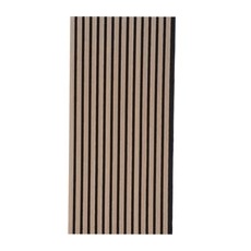 FN Acustico Akustikpaneel Zebrano Foliert Filz Schwarz 57,25 cm x 240 cm