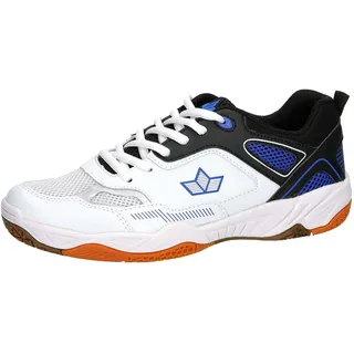 LICO Sprint Indoor Hallenturnschuh, Weiss schwarz blau, 43