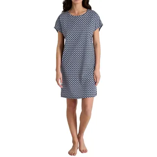 CALIDA Nightwear Xtra Kurzarm-Nachthemd Damen, aus 100% Baumwolle, Länge 90cm