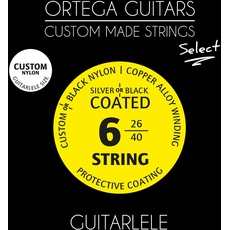 Ortega Guitars Custom Made Strings - Select - Travel Guitar/Guitarlele - Custom Nylon beschichtet (GTLS)