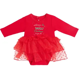 Patinio Kleid , Rot , Textil , Weihnachten , Gr. 74 , female , Oeko-Tex® Standard 100 , Langarm , Babykleidung, Sonstige Babybekleidung