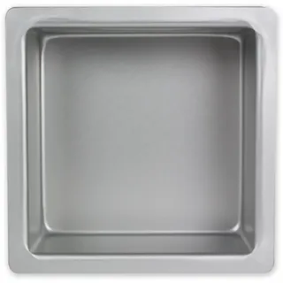PME Quadratische Backform aus eloxiertem Aluminium, 330 x 330 x 76 mm, 33 x 33 x 7.5 cm, Silber