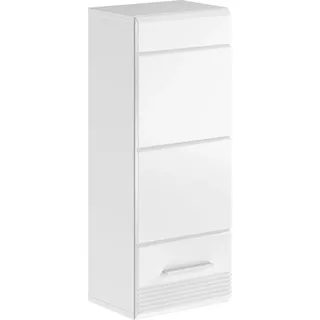 Home Affaire Malmö Hängeschrank 30 x 77 x 23 cm Weiß hochglänzend Metall/MDF