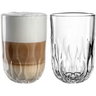 LEONARDO Gocce Latte Macchiato Glas 0,39 l 2 St.