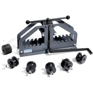 Vevor Rohrbiegemaschine, max. 1-1/2 Zoll, manueller Rohrbieger mit 6 Matrizen, 360° Kupfer-Aluminium-Rohrbiegewerkzeug für Vierkant-, Rundrohre & Flachstangen, für HVAC-Klimaanlagen-Autoreparatur