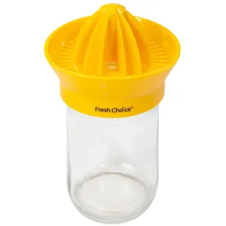 Fresh Choice Zitruspresse mit Glas, Aufsatz & Deckel - Praktisch & nachhaltig