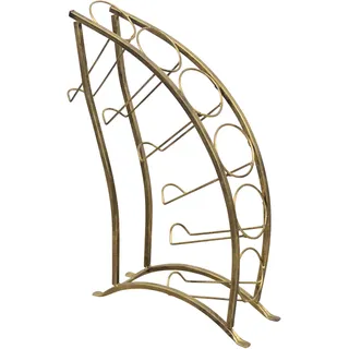 Hofmann Living And More Weinflaschenhalter 46 x 13 x 61 cm Antik Gold