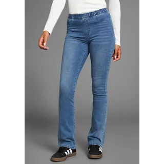 Arizona Jeansjeggings »Bootcut mit leichtem Thermo Effekt« High Waist, blau