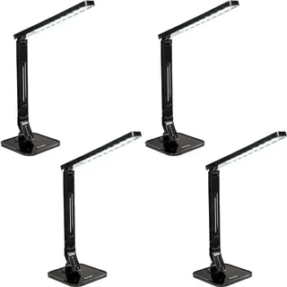 tectake Schreibtischlampe ,inklusive USB-Anschluss,schwarz , Kunststoff , LED integrated , 2.1x18x46 cm , Lampen & Leuchten, LED Beleuchtung, LED-Tischlampen