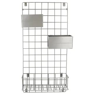 KitchenCraft Wand-Organizer, Schwarz, Einheitsgröße